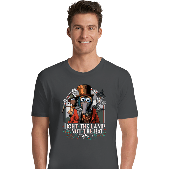 Daily_Deal_Shirts Premium Shirts, Unisex / Small / Charcoal Light The Lamp Not the Rat