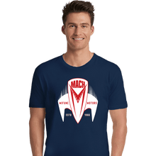 Load image into Gallery viewer, Daily_Deal_Shirts Premium Shirts, Unisex / Small / Navy Mach 5 Mifune Motors
