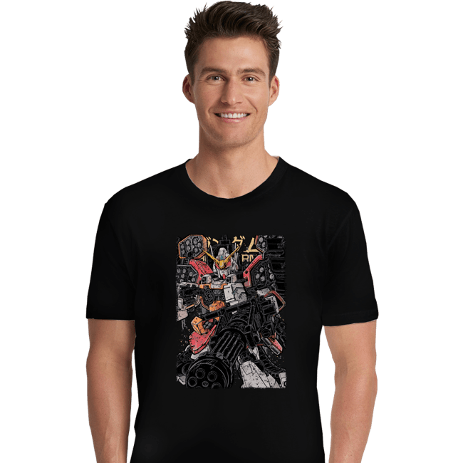 Daily_Deal_Shirts Premium Shirts, Unisex / Small / Black Gundam Heavyarms