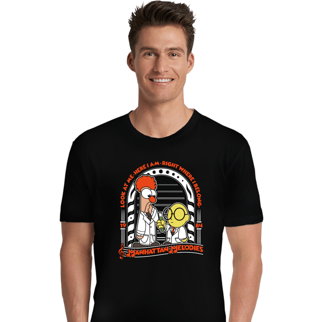 Shirts Premium Shirts, Unisex / Small / Black Beaker and Bunsen Melodies