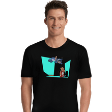 Load image into Gallery viewer, Secret_Shirts Premium Shirts, Unisex / Small / Black Alien And Girl
