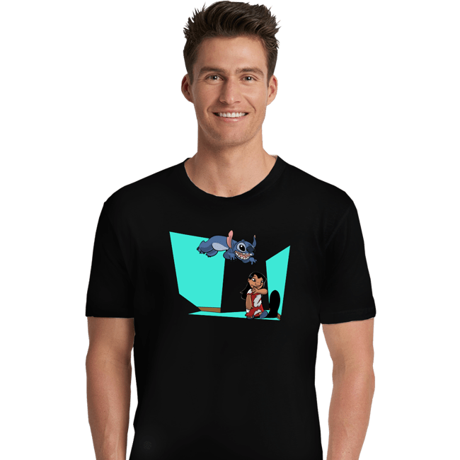 Secret_Shirts Premium Shirts, Unisex / Small / Black Alien And Girl