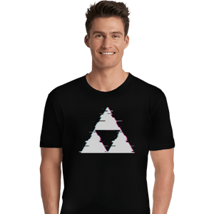 Shirts Premium Shirts, Unisex / Small / Black Ddjvigo's Glitch Triforce