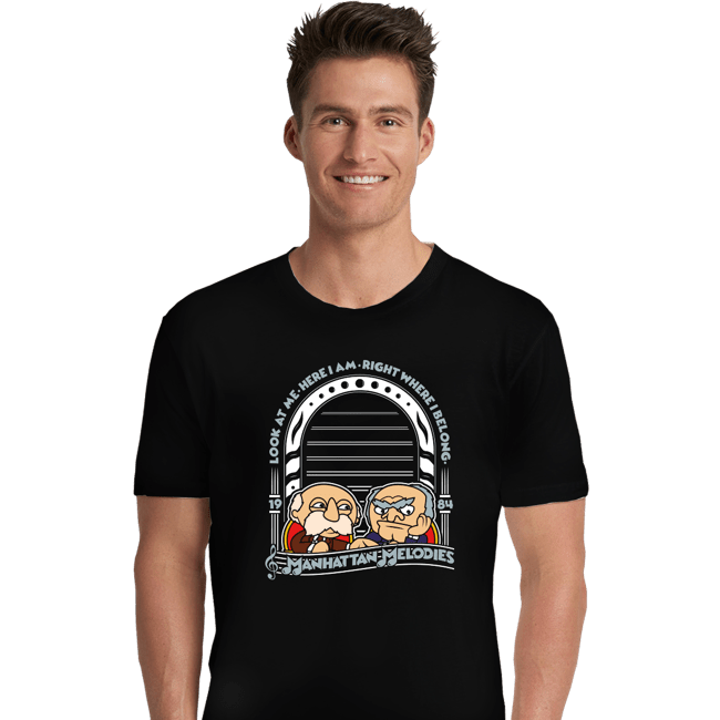 Shirts Premium Shirts, Unisex / Small / Black Statler and Waldorf Melodies
