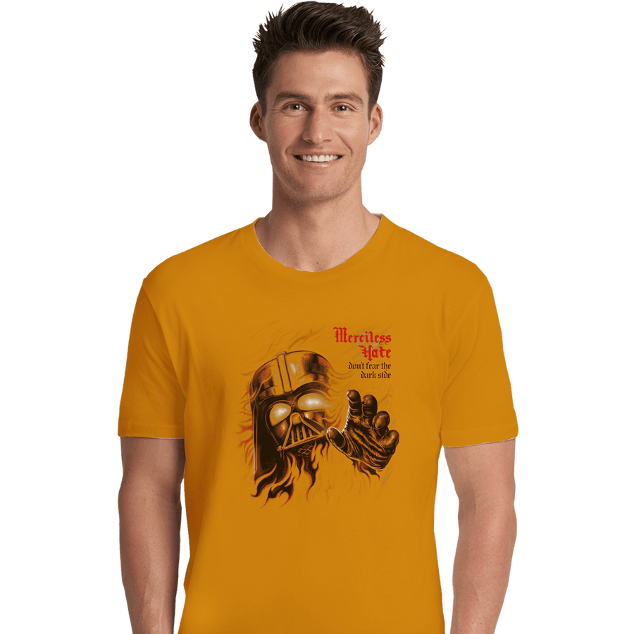 Shirts Premium Shirts, Unisex / Small / Gold Merciless Hate