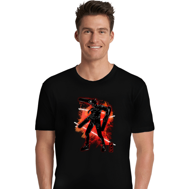 Shirts Premium Shirts, Unisex / Small / Black Cosmic Chainsaw