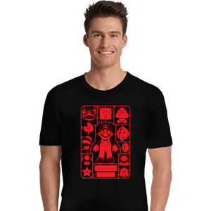 Daily_Deal_Shirts Premium Shirts, Unisex / Small / Black Mario Model Sprue