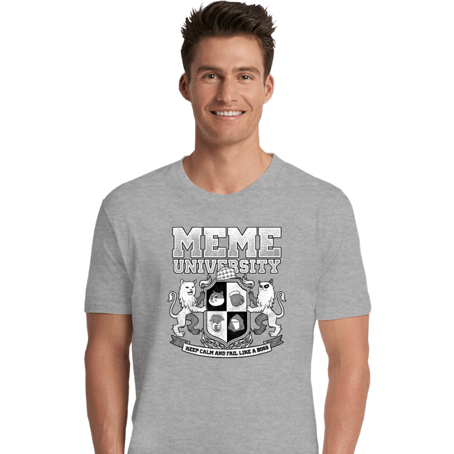 Secret_Shirts Premium Shirts, Unisex / Small / Sports Grey Meme University