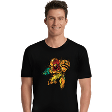 Load image into Gallery viewer, Shirts Premium Shirts, Unisex / Small / Black Metroid - Galactic Bounty Hunter
