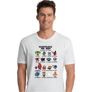 Daily_Deal_Shirts Premium Shirts, Unisex / Small / White Marvelous Mr. Men