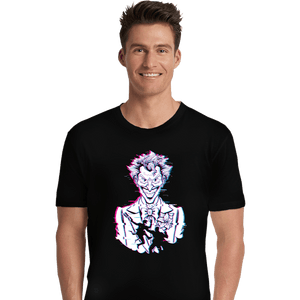 Secret_Shirts Premium Shirts, Unisex / Small / Black Glitched Joker