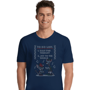 Shirts Premium Shirts, Unisex / Small / Navy Christmas List