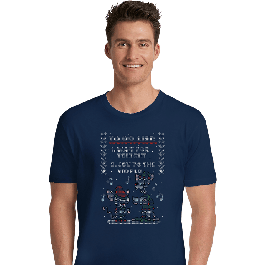 Shirts Premium Shirts, Unisex / Small / Navy Christmas List