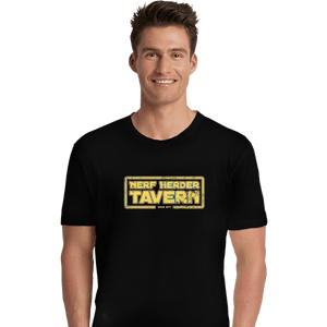 Shirts Premium Shirts, Unisex / Small / Black Nerf Herder Tavern