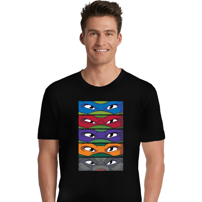 Daily_Deal_Shirts Premium Shirts, Unisex / Small / Black TMNT Eyes