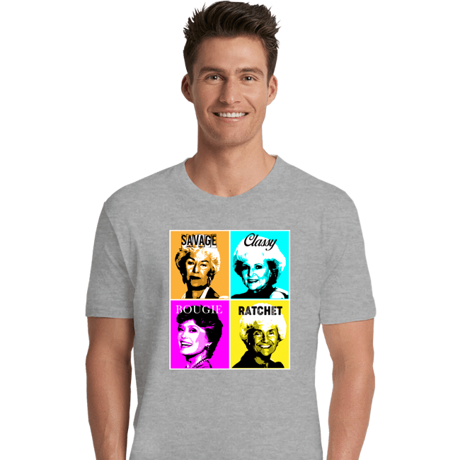 Shirts Premium Shirts, Unisex / Small / Sports Grey Golden Savage