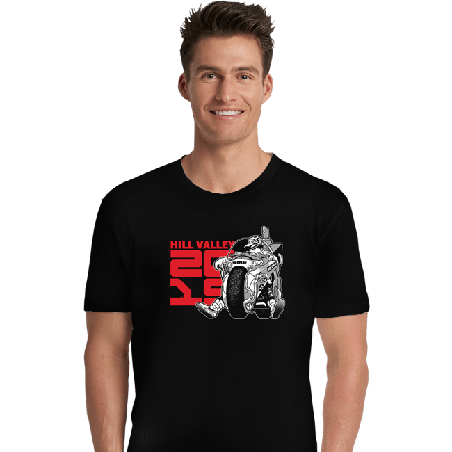 Shirts Premium Shirts, Unisex / Small / Black Hill Valley 2015 Dark