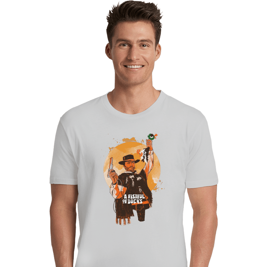 Shirts Premium Shirts, Unisex / Small / White A Fistful Of Ducks