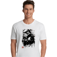 Load image into Gallery viewer, Daily_Deal_Shirts Premium Shirts, Unisex / Small / White Trooper In The Forest Sumi-e
