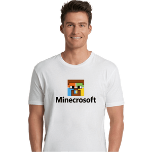 Shirts Premium Shirts, Unisex / Small / White Minecrosoft