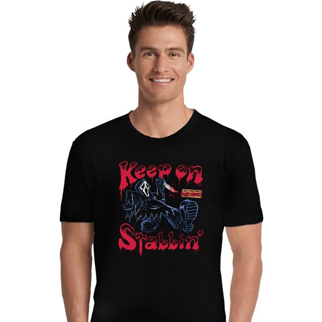 Secret_Shirts Premium Shirts, Unisex / Small / Black Keep On Stabbin' Ghost