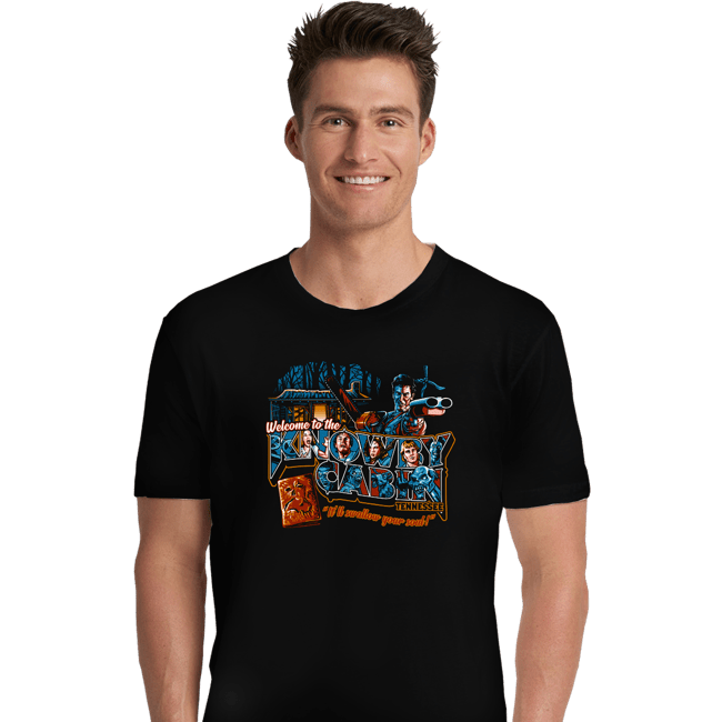 Daily_Deal_Shirts Premium Shirts, Unisex / Small / Black Welcome To The  Knowby Cabin