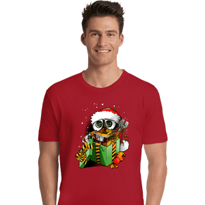 Daily_Deal_Shirts Premium Shirts, Unisex / Small / Red Christmas Robot