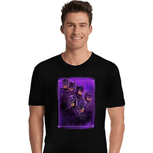 Shirts Premium Shirts, Unisex / Small / Black Batmen