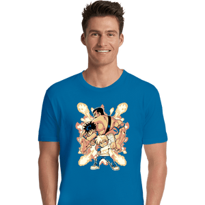 Shirts Premium Shirts, Unisex / Small / Sapphire Final Fight Heroes