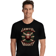 Load image into Gallery viewer, Shirts Premium Shirts, Unisex / Small / Black Lawful Naughty Christmas
