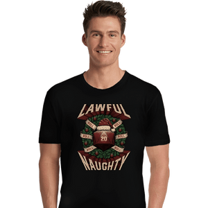 Shirts Premium Shirts, Unisex / Small / Black Lawful Naughty Christmas