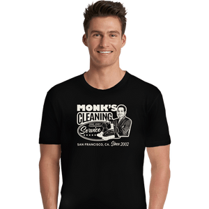 Shirts Premium Shirts, Unisex / Small / Black Monk Cleaning Service