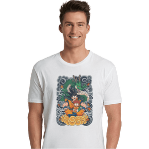 Shirts Premium Shirts, Unisex / Small / White Goku and Gohan