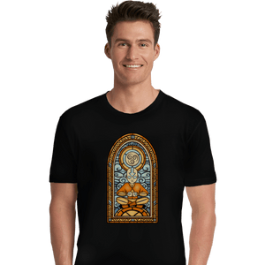 Shirts Premium Shirts, Unisex / Small / Black Stained Glass Aang
