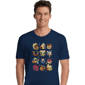 Shirts Premium Shirts, Unisex / Small / Navy Island Faces