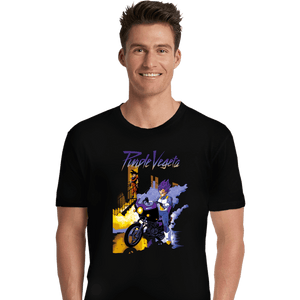 Shirts Premium Shirts, Unisex / Small / Black Purple Vegeta