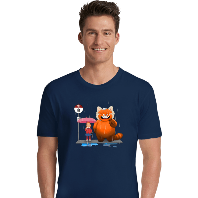 Daily_Deal_Shirts Premium Shirts, Unisex / Small / Navy Panda Bus Stop