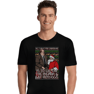 Shirts Premium Shirts, Unisex / Small / Black Santa's Lap