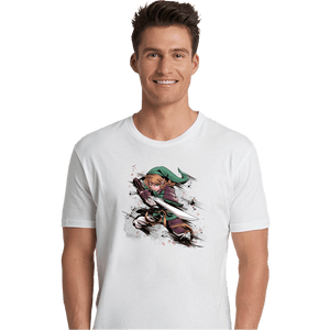 Secret_Shirts Premium Shirts, Unisex / Small / White Samurai Hero Of Time