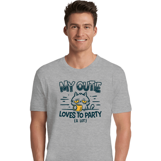 Daily_Deal_Shirts Premium Shirts, Unisex / Small / Sports Grey Outie Loves To Party