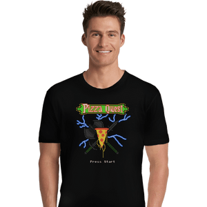 Shirts Premium Shirts, Unisex / Small / Black PIzza Quest