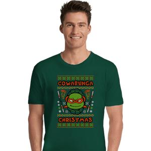 Shirts Premium Shirts, Unisex / Small / Forest Michelangelo Christmas