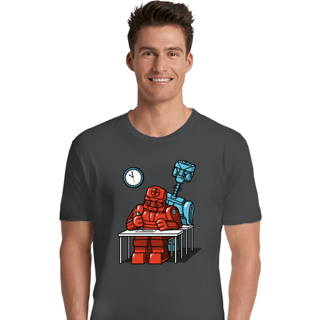 Secret_Shirts Premium Shirts, Unisex / Small / Charcoal Robot Exam