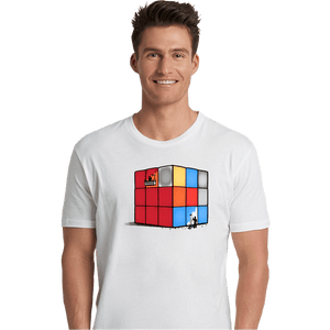 Shirts Premium Shirts, Unisex / Small / White Solving The Cube