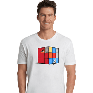 Shirts Premium Shirts, Unisex / Small / White Solving The Cube