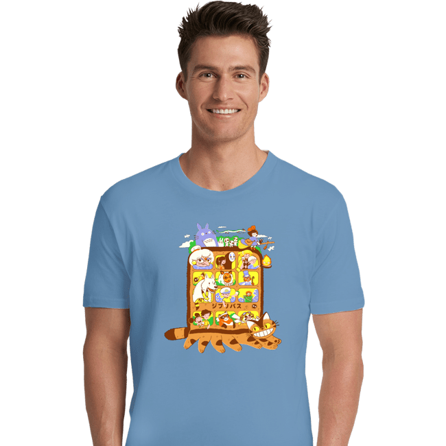 Daily_Deal_Shirts Premium Shirts, Unisex / Small / Powder Blue Anime Bus