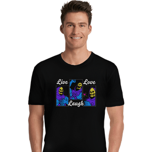 Shirts Premium Shirts, Unisex / Small / Black Live Laugh Love