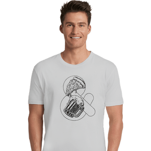 Shirts Premium Shirts, Unisex / Small / White Pizza and Beer