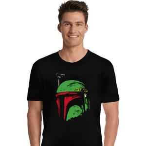 Shirts Premium Shirts, Unisex / Small / Black Bounty Hunter Helmet