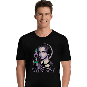 Shirts Premium Shirts, Unisex / Small / Black Wednesday Addams